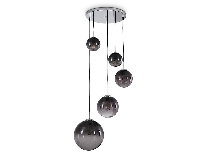 hofstein Hängeleuchte »Arola« runde Hängelampe aus Metall in chrom, ohne Le günstig online kaufen