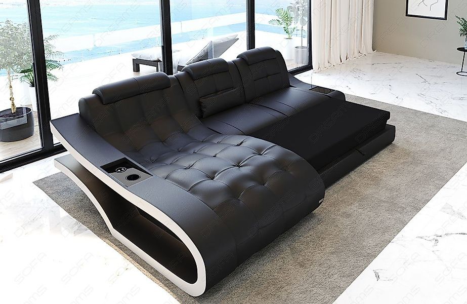 Sofa Dreams Ecksofa Leder Sofa Couch günstig online kaufen