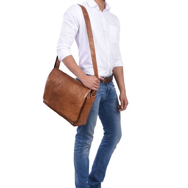 STILORD Laptoptasche "Elias" Echtleder Herren Umhängetasche günstig online kaufen