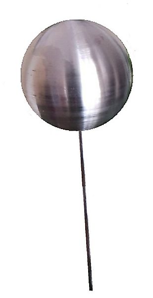 Jürgen Bocker - Gartenambiente Gartenstecker Rosenkugel Edelstahl matt Stab günstig online kaufen