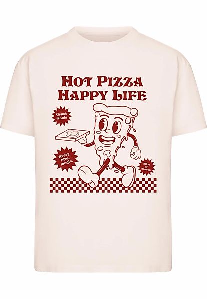 Merchcode T-Shirt "Merchcode Ladies Hot Pizza Happy Life Tee" 1 Stk. tlg. günstig online kaufen