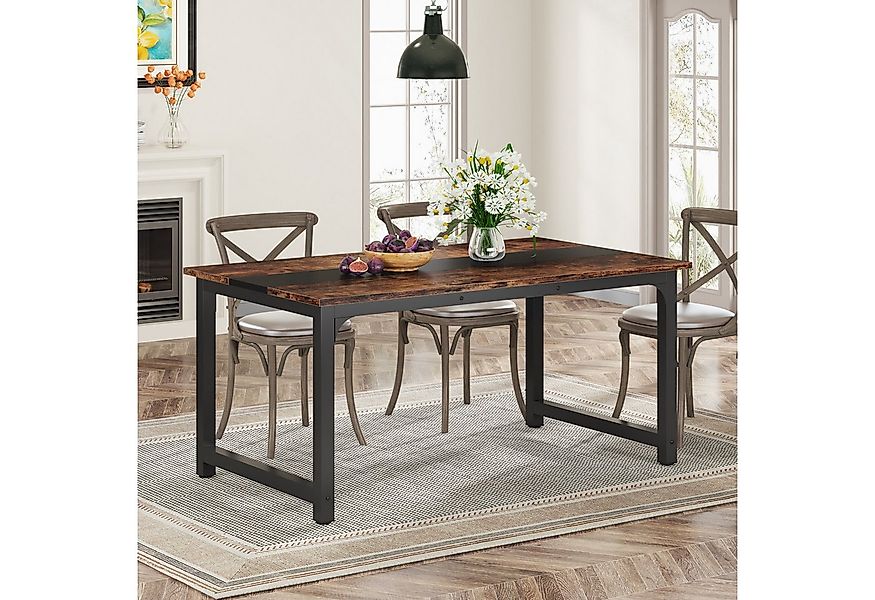 Tribesigns Esstisch Esstisch, industrieller Küchentisch für 4–6 Personen günstig online kaufen