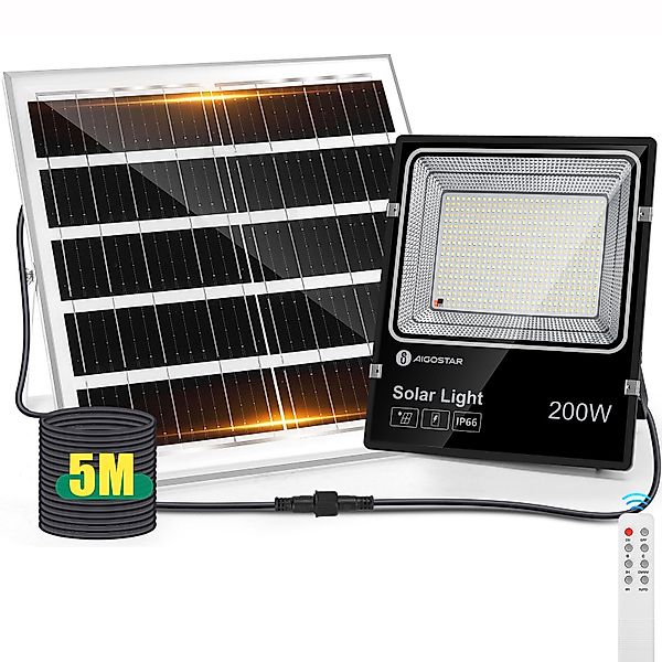 Aigostar Flutlichtstrahler Solar LED Strahler Außen günstig online kaufen