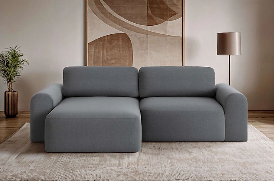 OTTO home Ecksofa »LEOO universell Schlafsofa mit Bettkasten, Maße B/T/H: 2 günstig online kaufen