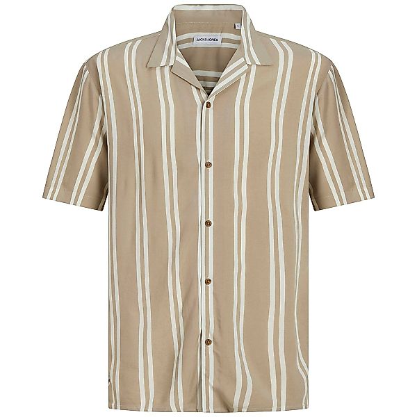 Jack&Jones Freizeithemd aus Viskose Farbe beige Größe: 4XL günstig online kaufen