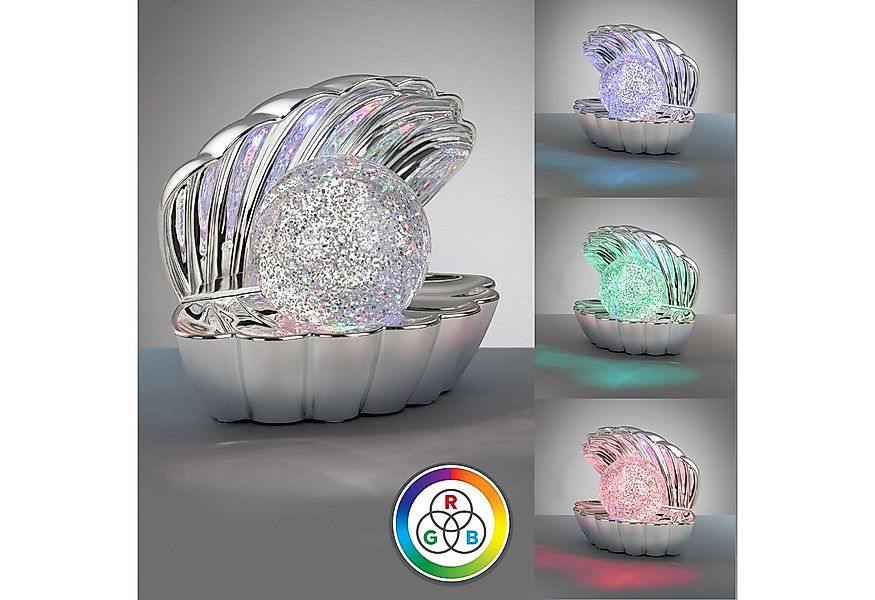 Reality Leuchten LED Tischleuchte SHELLY, Deko Tischlampe in Muschelform mi günstig online kaufen
