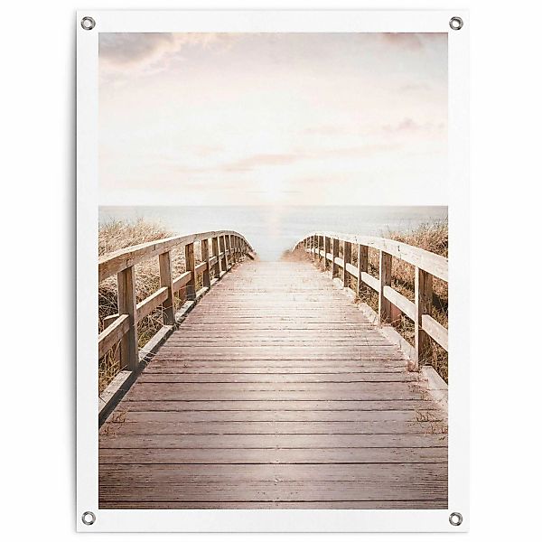 Reinders Poster "Brücke zum Strand", Outdoor für Garten oder Balkon günstig online kaufen