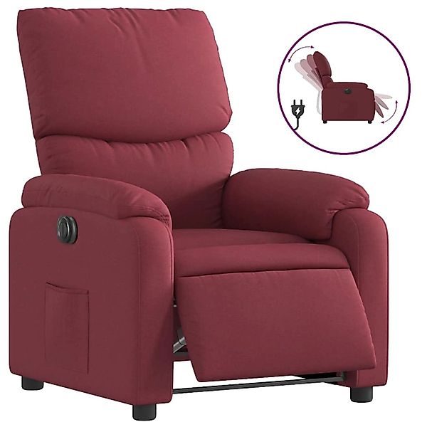 vidaXL Relaxsessel Elektrisch Weinrot Stoff 3204803 günstig online kaufen