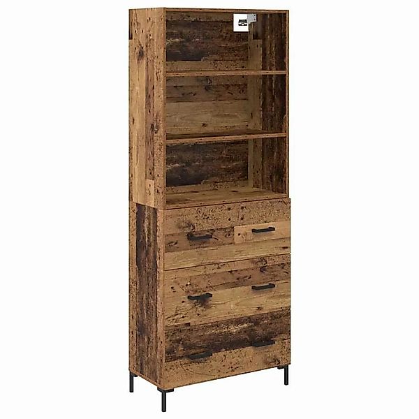 vidaXL Highboard Altholz 69,5 x 34 x 180 cm Holzwerkstoff 3415639 günstig online kaufen