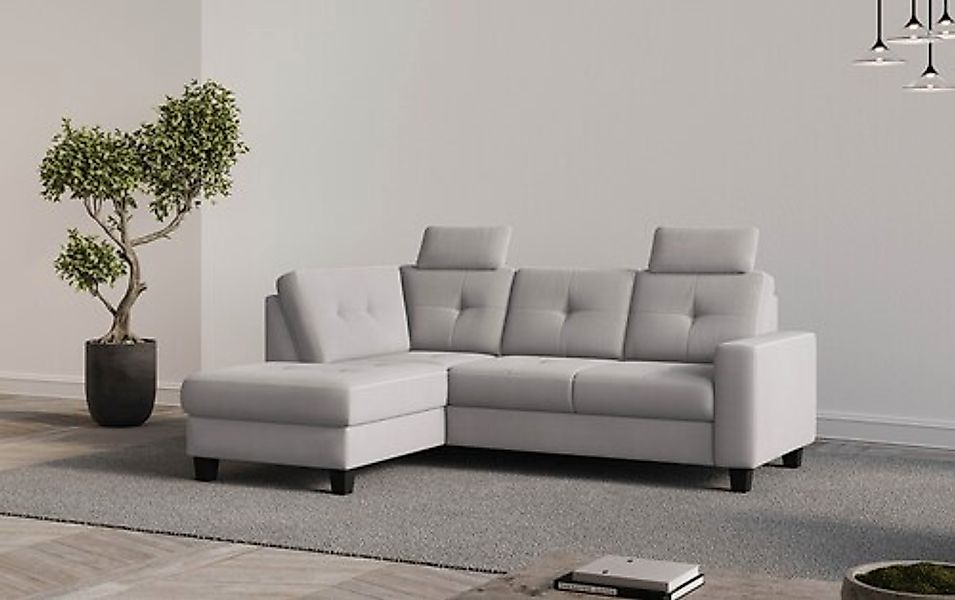Places of Style Ecksofa »Varese«, Kreuznaht in beige günstig online kaufen