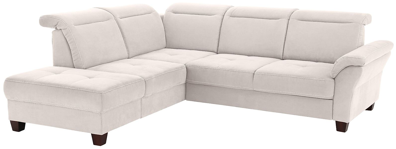 Home affaire Ecksofa "Solvei L-Form" wahlweise auch mit Kopfteilverstellung günstig online kaufen