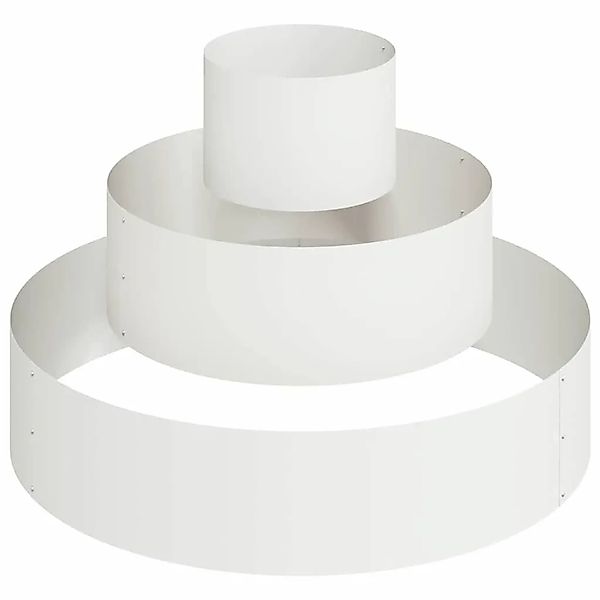 vidaXL Garten-Pflanzgefäß Weiß 90 x 90 x 20 cm Kaltgewalzter Stahl 873649 günstig online kaufen