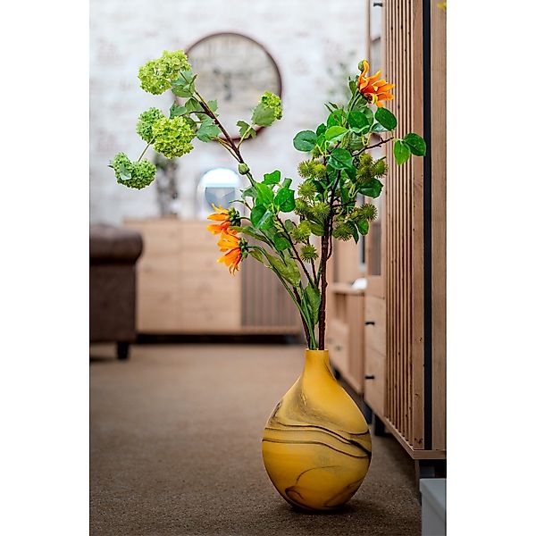 Kunstblume Chrysantheme 74 cm Orange, HTI-Living, günstig online kaufen