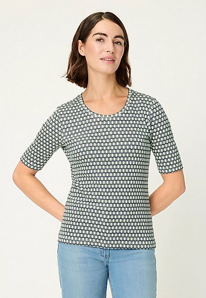 Olsen T-Shirt Shirt mit Allover-Dessin günstig online kaufen