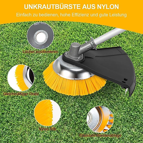 BlingBin Elektro-Rasentrimmer Unkrautbürste Motorsense 8 Zoll günstig online kaufen