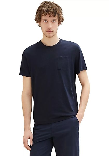 TOM TAILOR T-Shirt Meliert Optik günstig online kaufen