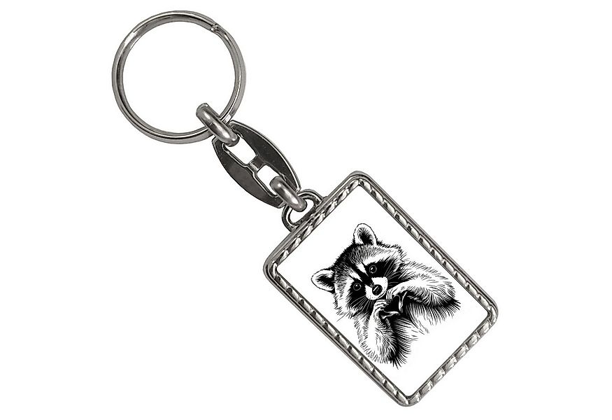 speecheese Schlüsselanhänger Waschbär zeigt Herz Schlüsselanhänger mit Bord günstig online kaufen