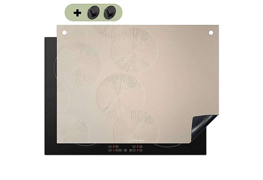 KitchenYeah Küchenrückwand Japandi - Beige - Modern, (1-tlg), Cerankochfeld günstig online kaufen
