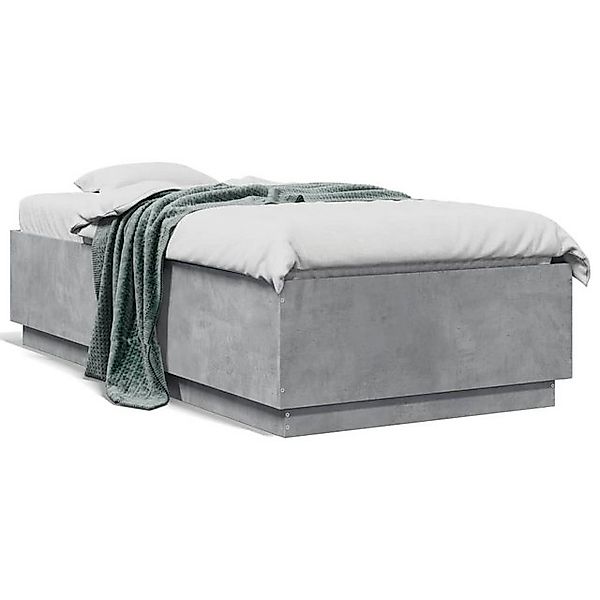 vidaXL Bettgestell, Bettrahmen Sonoma-Eiche 75x190 cm Holzwerkstoff günstig online kaufen