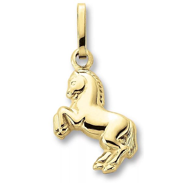 ONE ELEMENT Kettenanhänger "Pferd Anhänger aus 333 Gelbgold", Damen Gold Sc günstig online kaufen