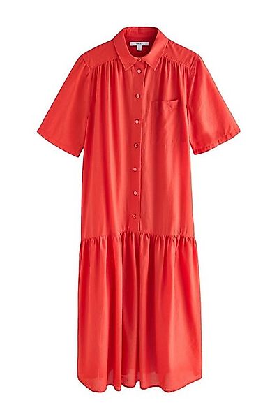 Next Maxikleid Kurzarm-Maxikleid aus Baumwolle mit günstig online kaufen