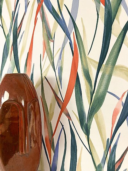 Newroom Vliestapete, Bunt Tapete Modern Pflanzen günstig online kaufen