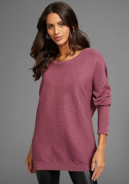 Laura Scott Fledermauspullover Übergangspullover mit überschnittenen Ärmeln günstig online kaufen