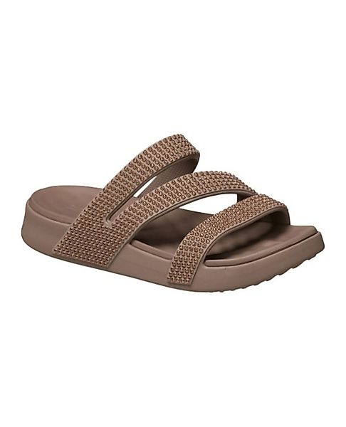 Crocs Sandale Getaway Gems Triangle braun - Damen Badeschuh günstig online kaufen