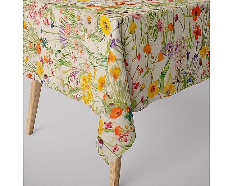 SCHÖNER LEBEN. Tischdecke Tischdecke abwaschbar Feldblumen bunt div. Größen günstig online kaufen