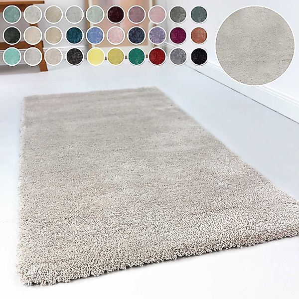 Esprit Hochflor-Teppich »Relaxx ESP-4150«, rund, 25 mm Höhe, Wohnzimmer, se günstig online kaufen
