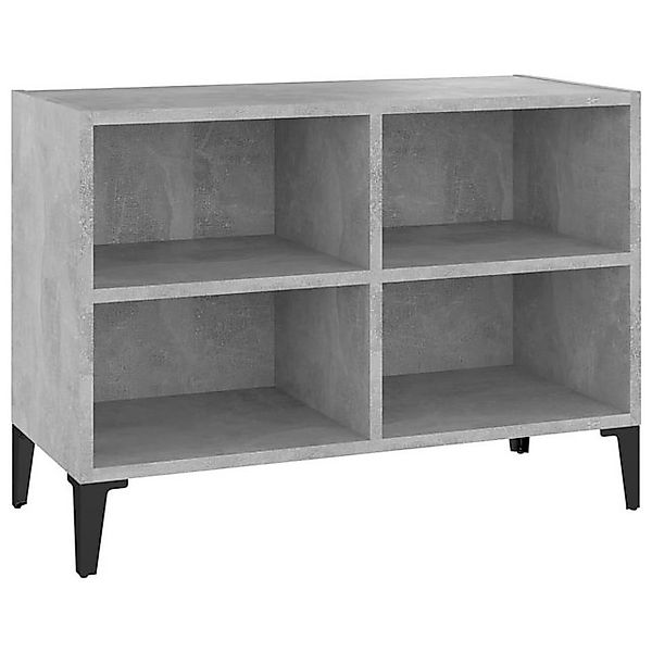 furnicato TV-Schrank mit Metallbeinen Betongrau 69,5x30x50 cm (1-St) günstig online kaufen