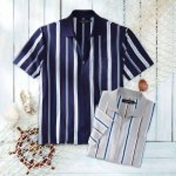 Poloshirt mit Ganzreißverschluss günstig online kaufen