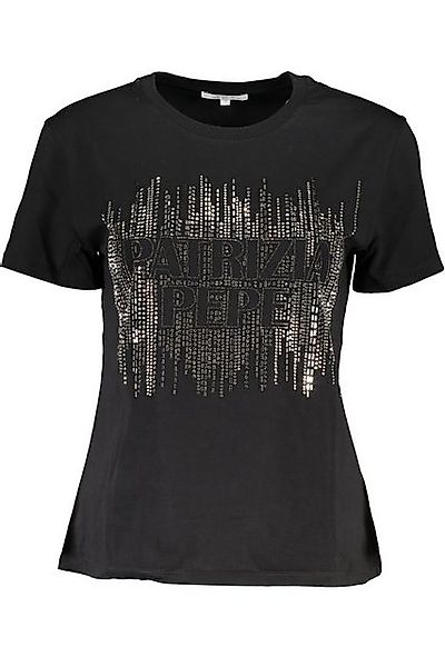 Patrizia Pepe T-Shirt Damen Schwarz Kurzarm T-Shirt mit Rundhals & günstig online kaufen