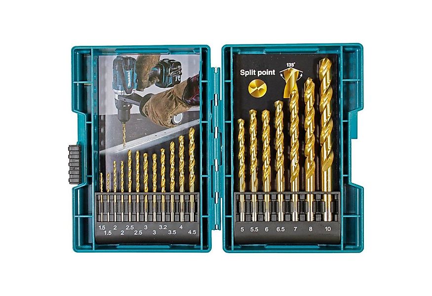 Makita Bohrer- und Bitset Makita Metallbohrer-Set HSS-Tin, 19-teilig günstig online kaufen