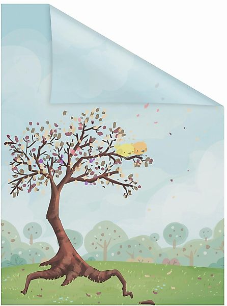 LICHTBLICK ORIGINAL Fensterfolie "Märchenbaum" 1 Stk. blickdicht strukturie günstig online kaufen