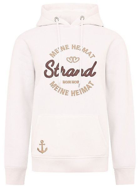Zwillingsherz Hoodie "Meine Heimat" mit aufgesticktem "Strand"-Schriftzug v günstig online kaufen