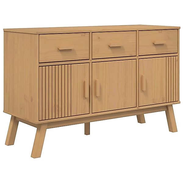 vidaXL Sideboard OLDEN Braun 114x43x73,5 cm Massivholz Kiefer 358603 günstig online kaufen