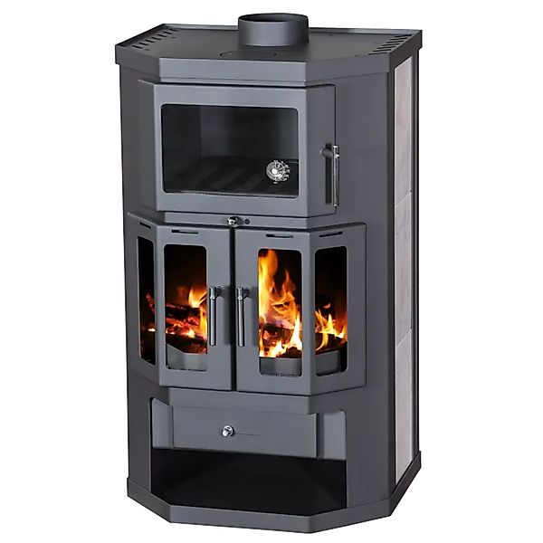 Victoria Kaminofen Taro 2F mit Backfach und 9,51 kW günstig online kaufen