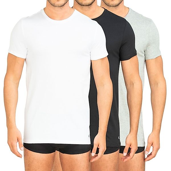 Calvin Klein 3-er Set T-Shirt Weiß, Grau & Schwarz günstig online kaufen