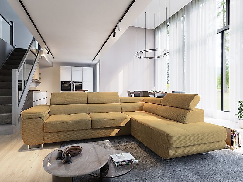 Masseno Ecksofa APIRO mit Schlaffunktion L-Form, günstig online kaufen
