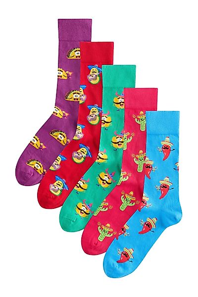 Next Kurzsocken Gemusterte Socken, 5er-Pack (5-Paar) günstig online kaufen