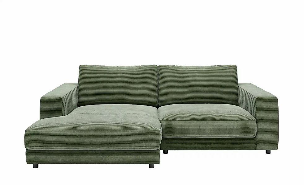 Jette Home Ecksofa in Cord Sila ¦ grün ¦ Maße (cm): B: 250 H: 85 T: 170.0 P günstig online kaufen