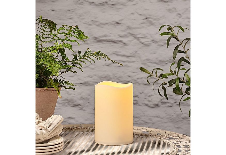Lights4fun LED-Kerze LED Outdoor Kerze Timer 17,5cm günstig online kaufen