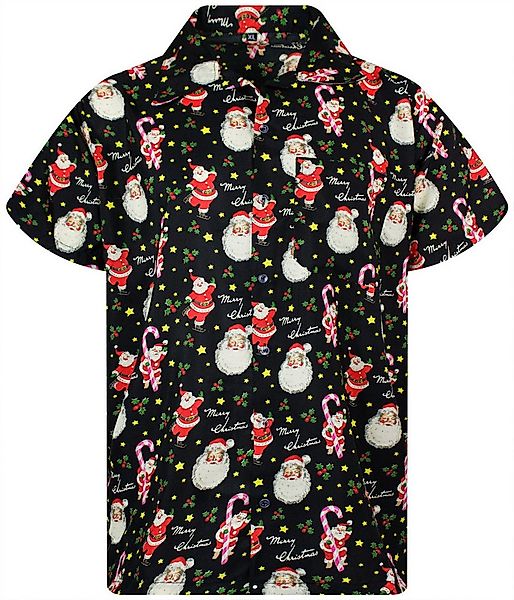 King Kameha Hawaiihemd Christmas Candycane Funky Hawaii-Hemd Kurzarm Front- günstig online kaufen
