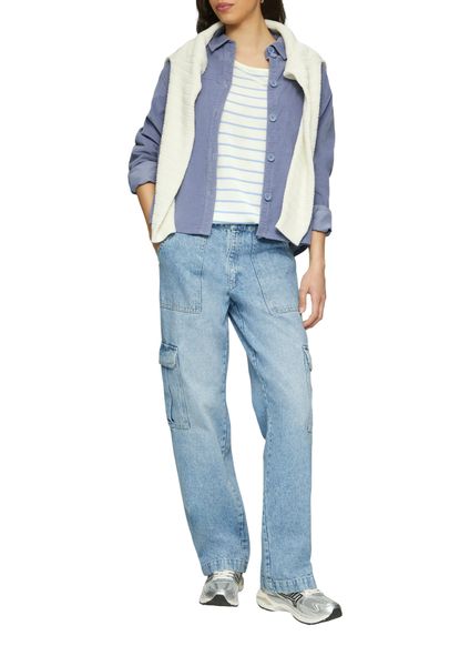 QS 3/4 Arm-Pullover mit Streifenmuster günstig online kaufen