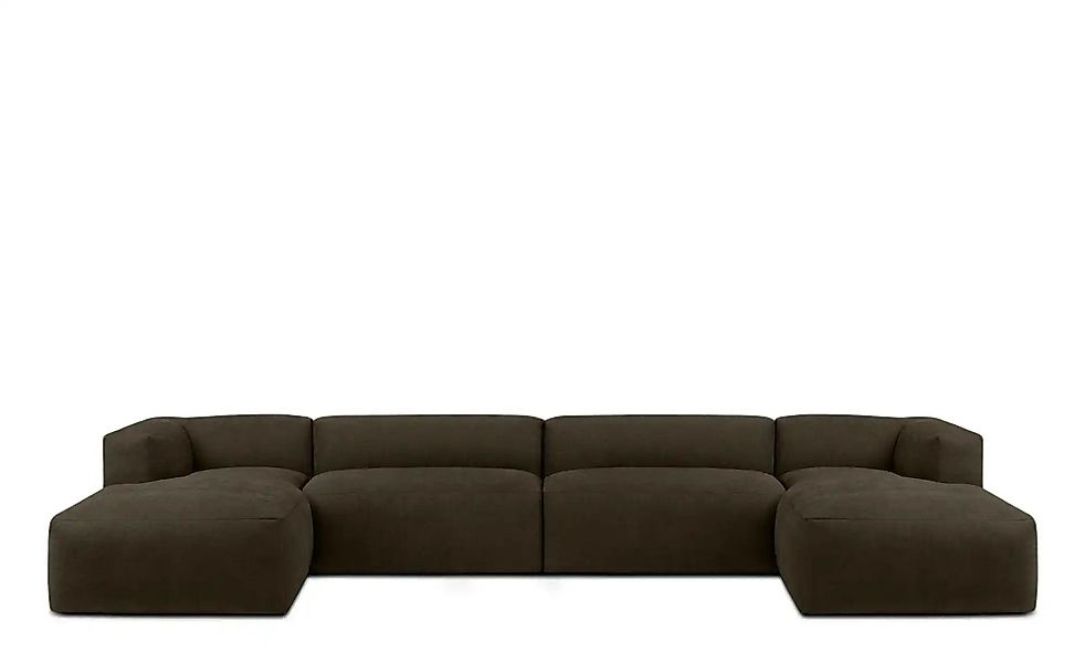 KONSIMO Wohnlandschaft  Buffo ¦ braun ¦ Maße (cm): B: 400 H: 73 Polstermöbe günstig online kaufen