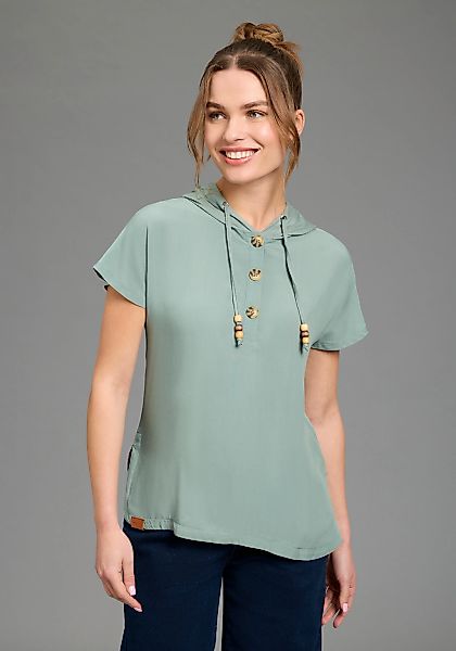 KangaROOS Shirtbluse figurumspielendes Blusentop, mit angeschnittenen Ärmel günstig online kaufen