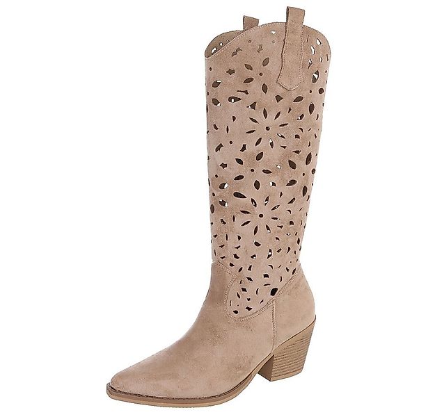 Ital-Design Stilvolle Stiefel mit Aussparungen für Damen, ideal für Frühjah günstig online kaufen