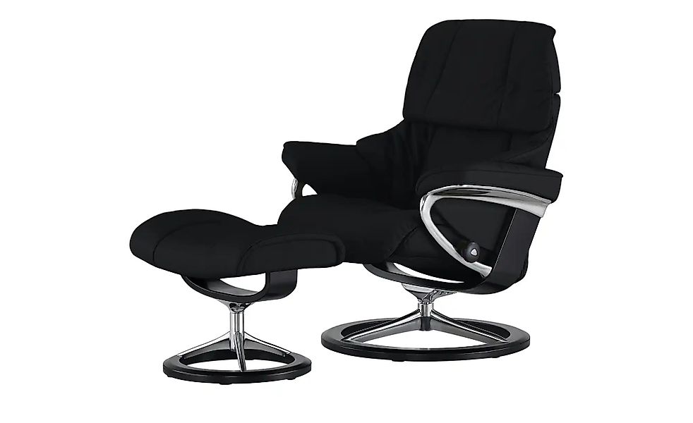 Stressless Relaxsessel mit Hocker  Reno L ¦ schwarz ¦ Maße (cm): B: 92 H: 1 günstig online kaufen