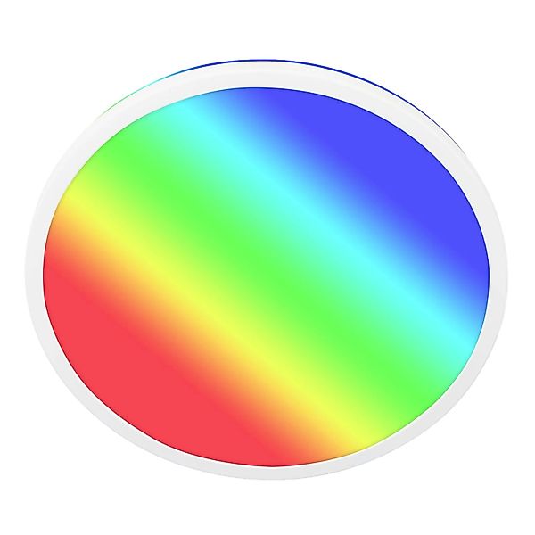 Briloner LED-Deckenleuchte Kada RGB+W Fernbedienung Ø 42,2 cm x 2,8 cm Weiß günstig online kaufen